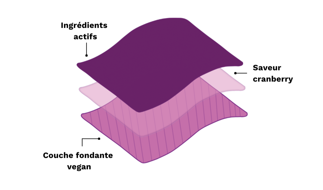 Schéma illustrant le fonctionnement d'un complément Papills pour le sommeil Image